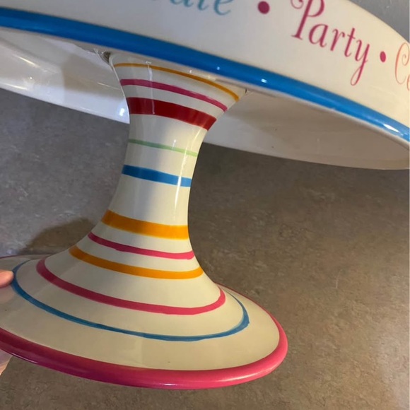Department 56, Celebrate Pedestal Cake Stand - Picture 2 of 8